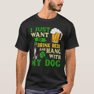 Jag vill bara dricka öl och vänta med min Råtta Te T Shirt