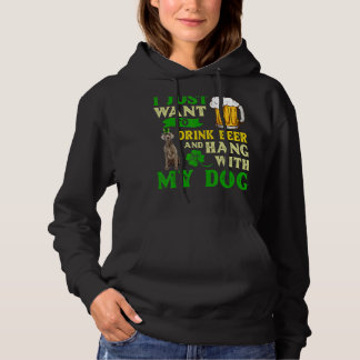 Jag vill bara dricka öl och vänta med min Weimara T Shirt