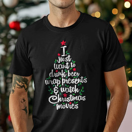 Jag Vill Bara Dricka Öl Se Julfilmer T Shirt