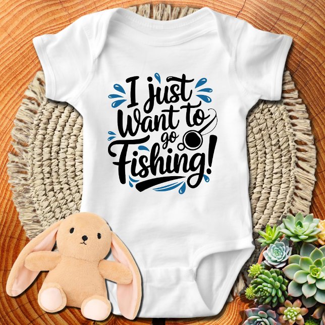 Jag vill bara fiska t shirt (Skapare uppladdad)