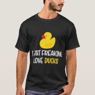 Jag vill bara frysa Kärlek Ankor Rubber Anka Manar T Shirt