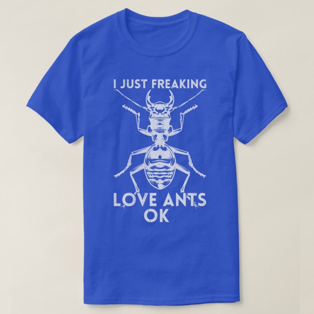 Jag vill bara frysa Kärlek Ants T Shirt (Design framsida)