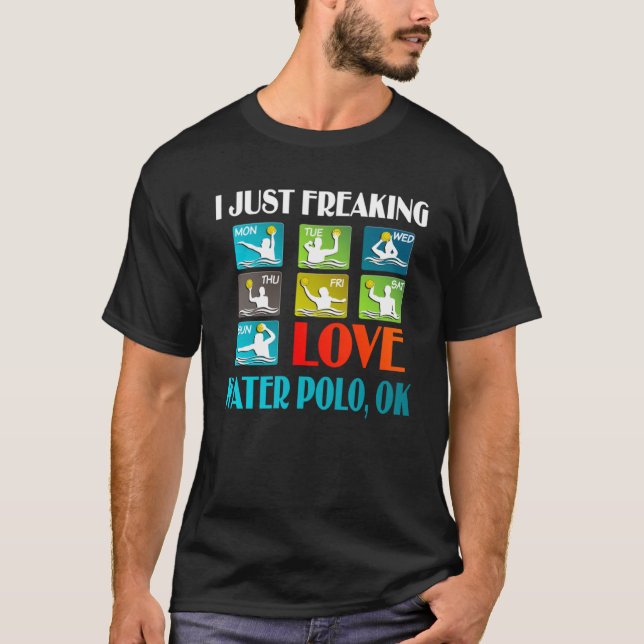 Jag vill bara frysa Kärlek Vatten Polo för sondott T Shirt (Framsida)