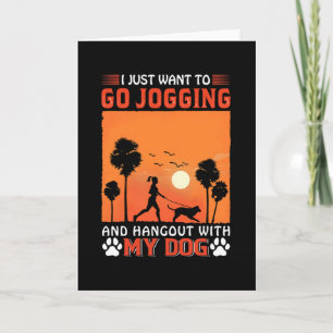 Jag vill bara gå med och hångla med min Hund Kort