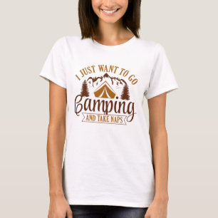 Jag Vill Bara Gå På Camping Och Ta Lur T Shirt