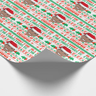 Jag vill bara ha Barack Obama i julklapp Presentpapper