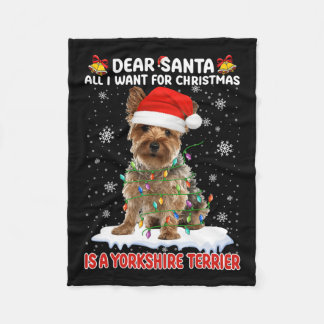 Jag vill bara ha en Yorkshire Terrier SA. Fleecefilt