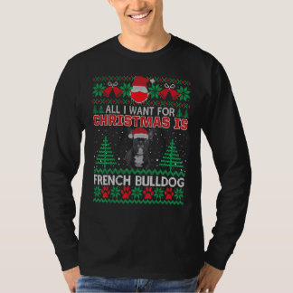 Jag vill bara ha Fransk Bulldog Roligt Ugl T Shirt