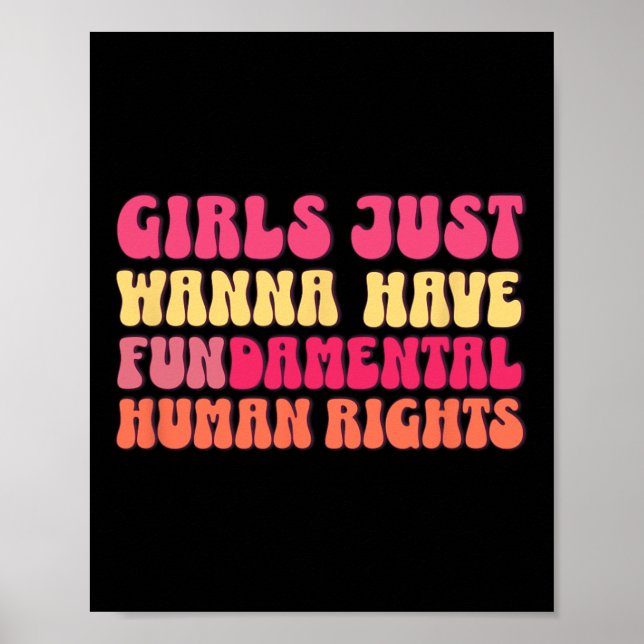 Jag vill bara ha grundläggande Höger, kvinnlig Equ Poster (Framsidan)