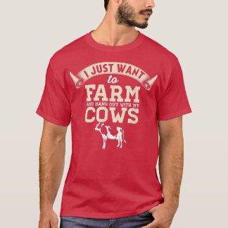Jag vill bara hålla ut med mina kor  t shirt