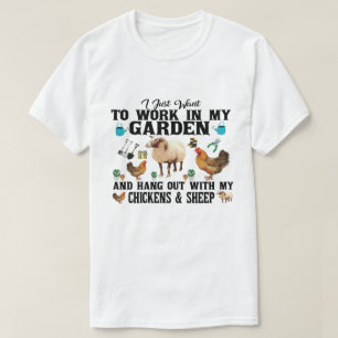 Jag vill bara jobba i min trädgård och hålla ut t shirt