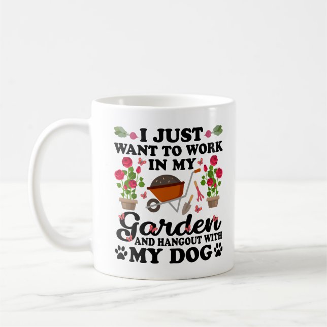 Jag vill bara jobba i min trädgård och hångla med kaffemugg (Vänster)