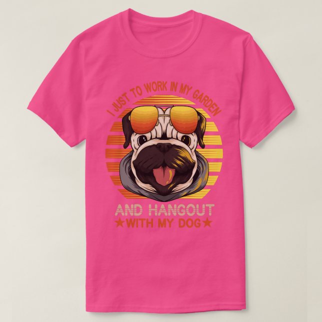 Jag vill bara jobba i min trädgård och hångla med t shirt (Design framsida)