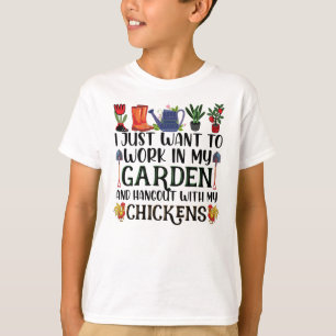 Jag vill bara jobba i min trädgård och hangout-kyc t shirt