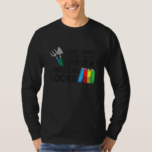 Jag vill bara jobba i min trädgård och läsa Bokar T Shirt