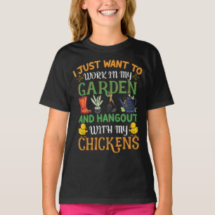 Jag vill bara jobba i min trädgård och på utsidan t shirt