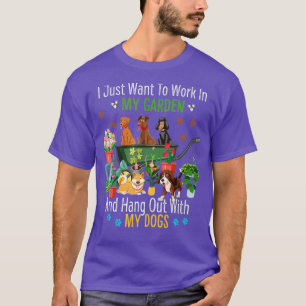 Jag vill bara jobba i min trädgård och vänta. t shirt