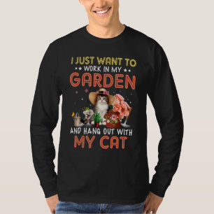 Jag vill bara jobba i min trädgård och vara med t shirt