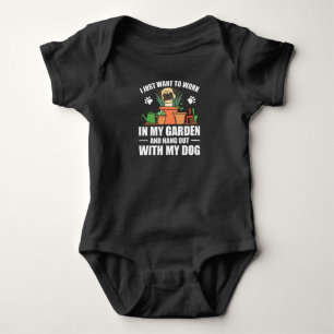 Jag vill bara jobba i min trädgårdsdräkt med Hund T Shirt