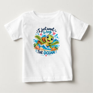 Jag vill bara krama havet t shirt