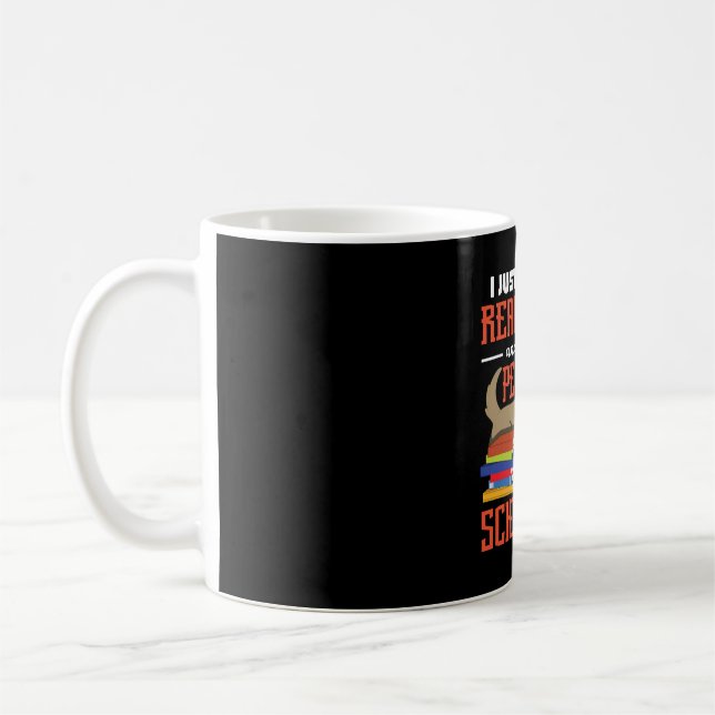 Jag vill bara läsa bokar och äta min Schnauzer Kaffemugg (Vänster)