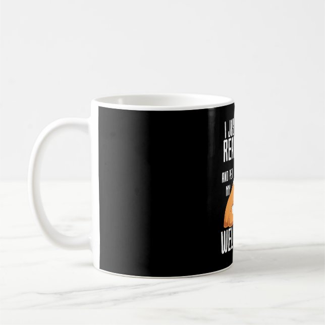 Jag vill bara läsa Bokar och äta min walesiska Cor Kaffemugg (Vänster)