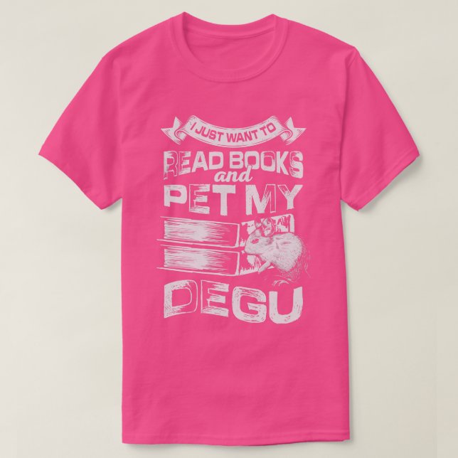 Jag vill bara läsa Bokar och hålla min grad. T Shirt (Design framsida)