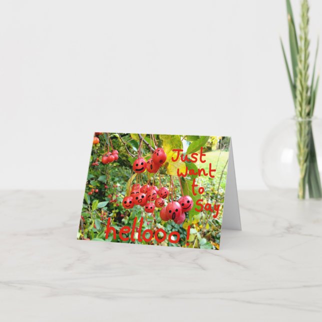 Jag vill bara säga Helloo! Kort (Framsida)