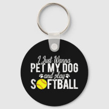 Jag Vill Bara Smeka Min Hund Och Spela Softboll