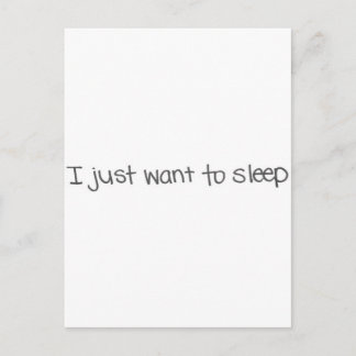 Jag vill bara sova vykort