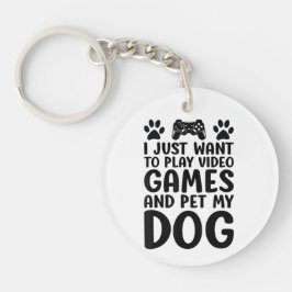 Jag Vill Bara Spela Dataspel Och Smeka Min Hund Ro