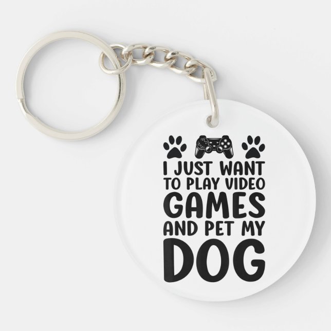 Jag Vill Bara Spela Dataspel Och Smeka Min Hund Ro (Framsidan)