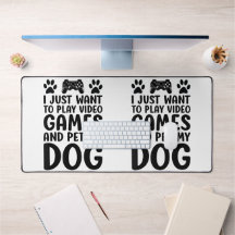 Jag Vill Bara Spela Dataspel Och Smeka Min Hund Ro