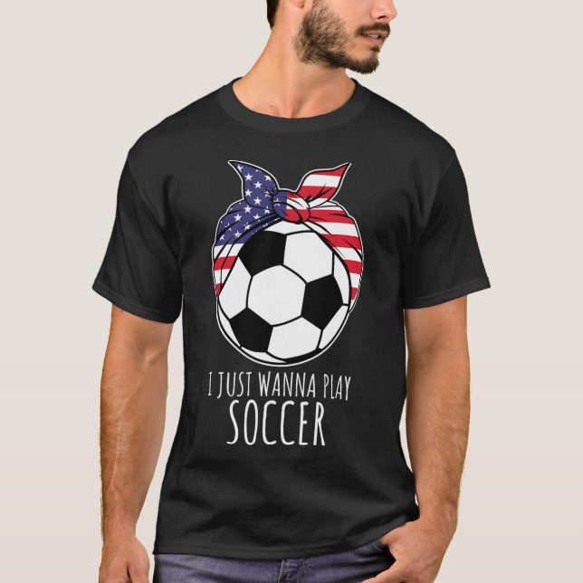 Jag Vill Bara Spela Fotboll Tröja För Kvinnor Flic (Framsida)
