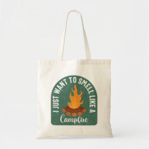 Jag vill bara stanna som en Campfire Tygkasse