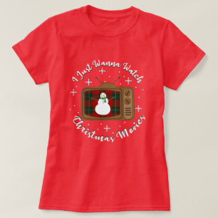 Jag vill bara titta på julfilmer t shirt