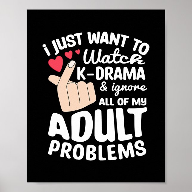 Jag vill bara titta på K Drama Koreanska Drama Opp Poster (Framsidan)