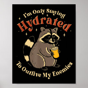 Jag vill bara utplåna min fiender Fu Poster