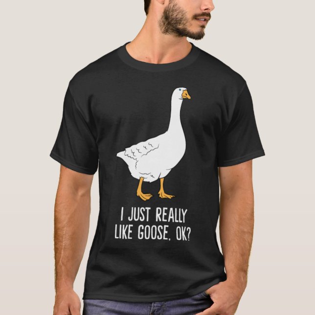 Jag vill bara Verkligen som Goose labrador mamma l T Shirt (Framsida)