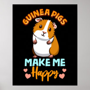 Jag vill be Guinea att göra mig Lycklig Poster
