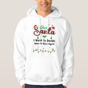 Jag vill bestämma när jag ska sova själv matchande hoodie