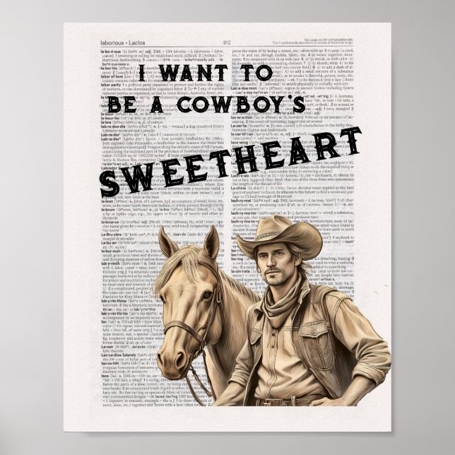 Jag vill bli cowboyens älskling (2) poster (Framsidan)