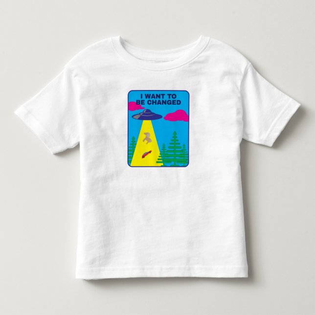 Jag vill bli förändrad UFO T Shirt (Framsida)