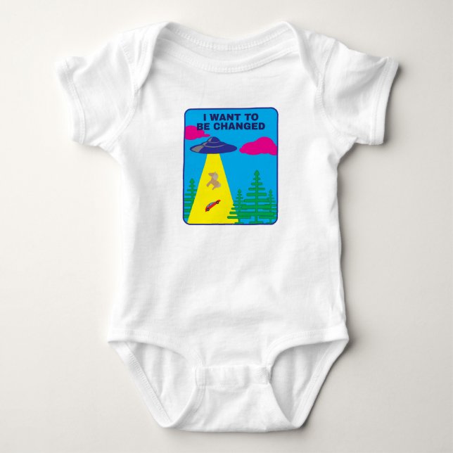 Jag vill bli förändrad UFO T Shirt (Framsida)