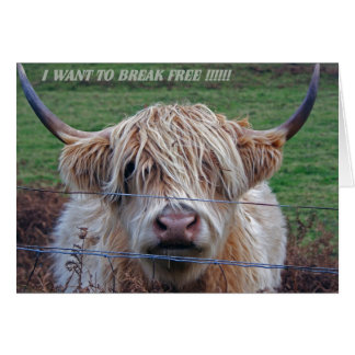 Jag vill bryta fri hälsningskort