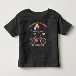 Jag vill cykla med min cykel Vintage Ballonger Tee