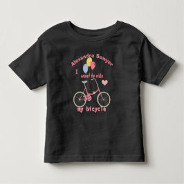 Jag vill cykla min cykel Vintage cykelballonger Tee