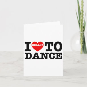 Jag vill dansa till Dance att dansa Roligt dans da Kort