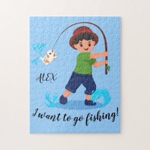 "JAG VILL FÅ FISKE"-BÅTAR PUSSEL