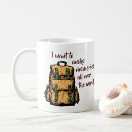 Jag vill göra minnen kaffemugg